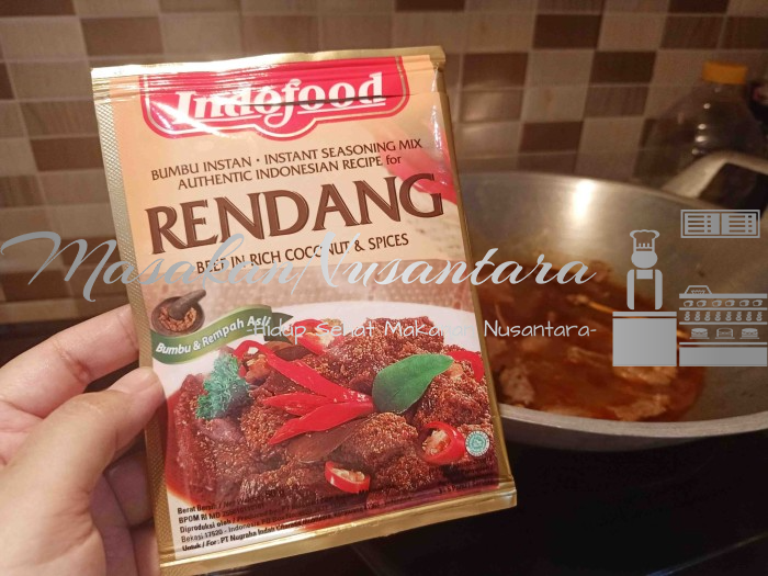 Rendang Ayam Sederhana Menggunakan Bumbu Instan