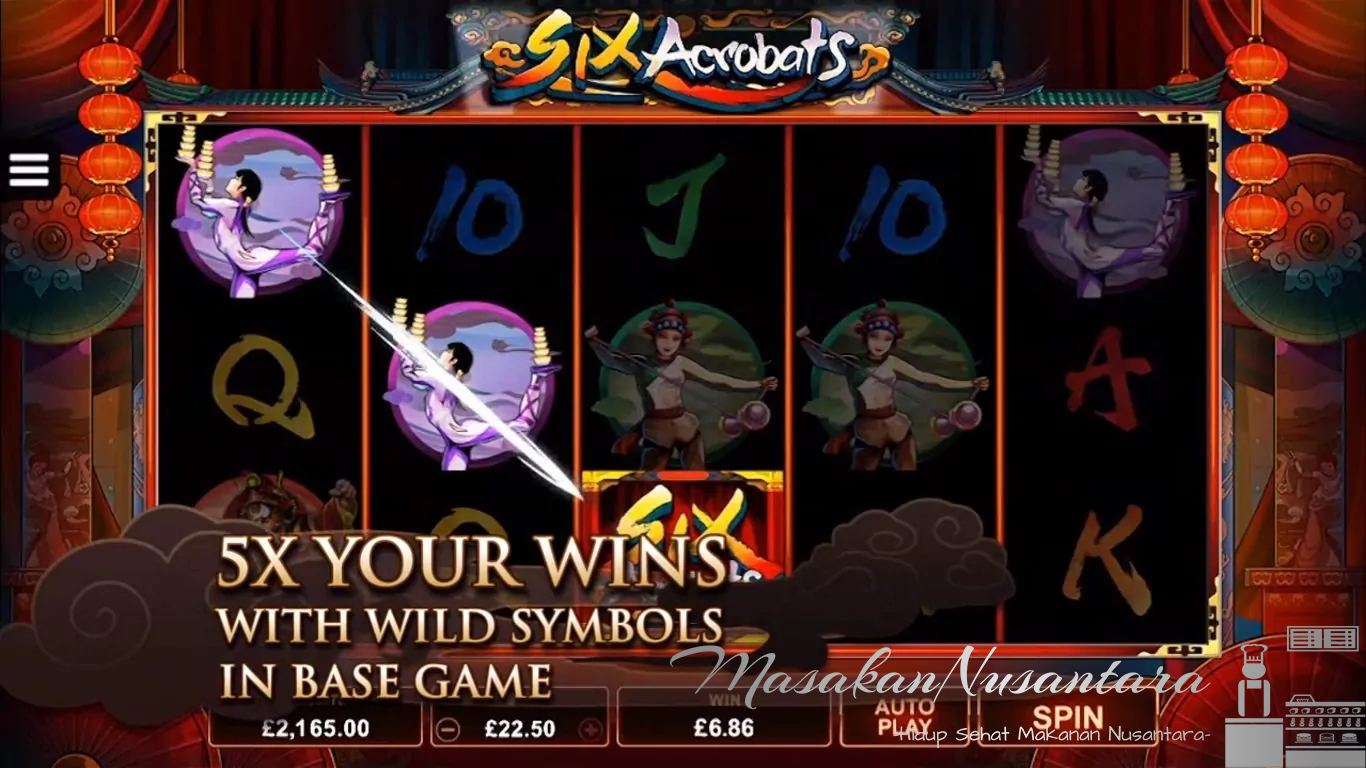 Six Acrobats: Slot Bertema Sirkus Tiongkok dengan Pengganda hingga 25x