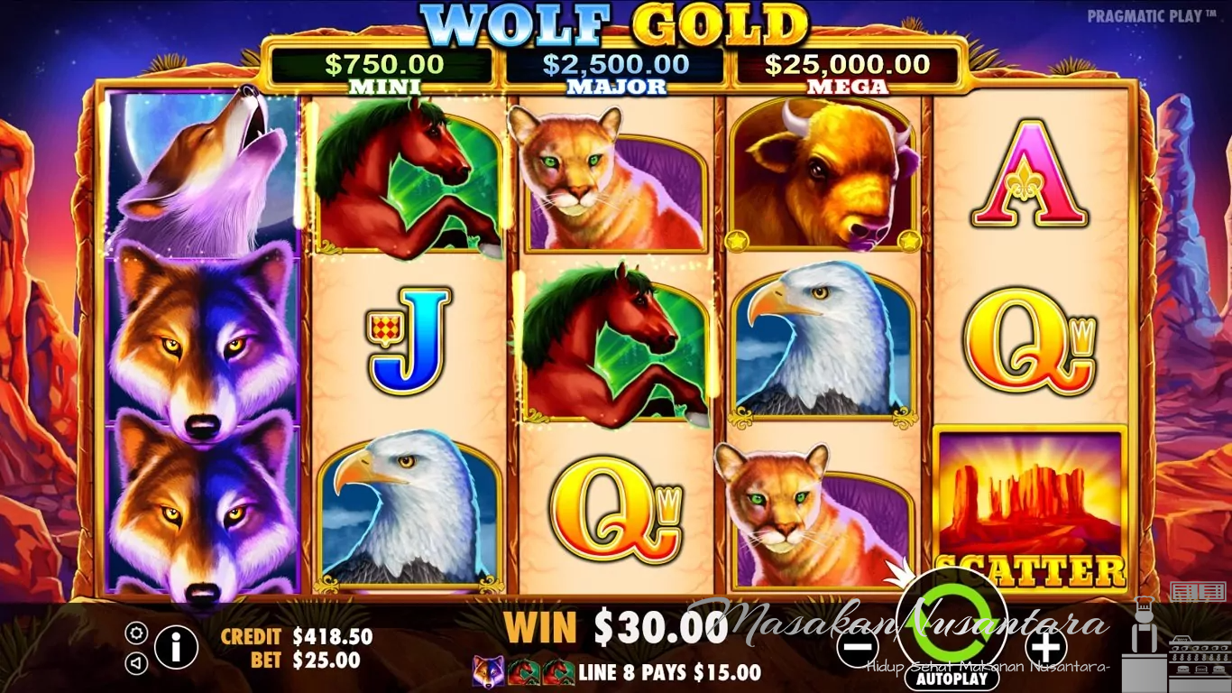 Wolf Gold Slot: Menangkan Jackpot Mega Rp1,875,000,000 di Slot Bertema Satwa Liar