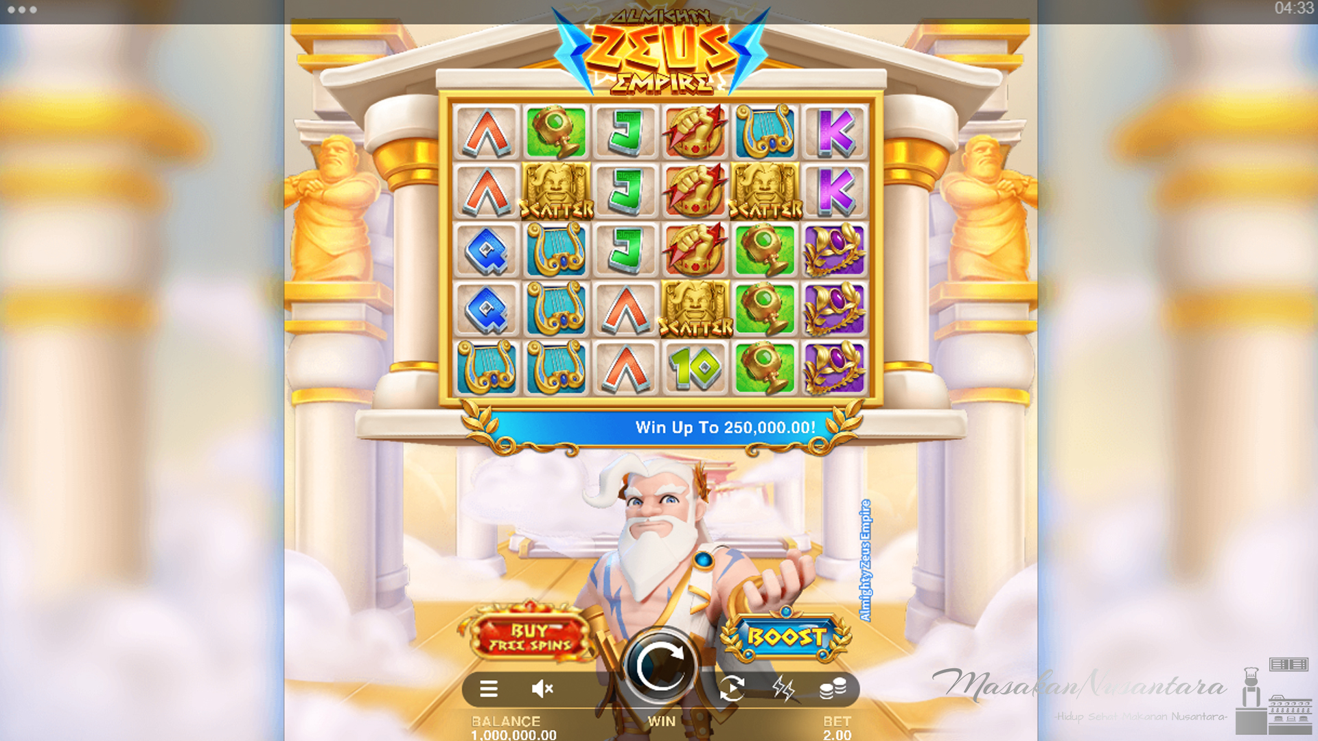 Slot Almighty Zeus Empire: Petir Keberuntungan Menyambar